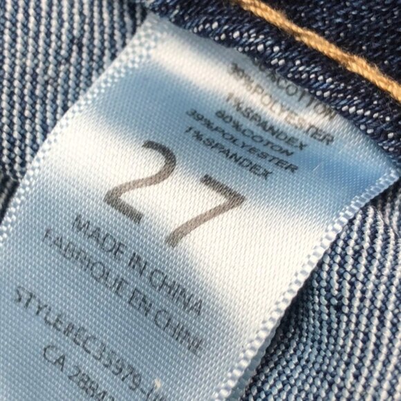 DISTRESS TATTOO ALEXIS MIDRISE CAPRI JEANS 27x23 - Picture 6 of 15